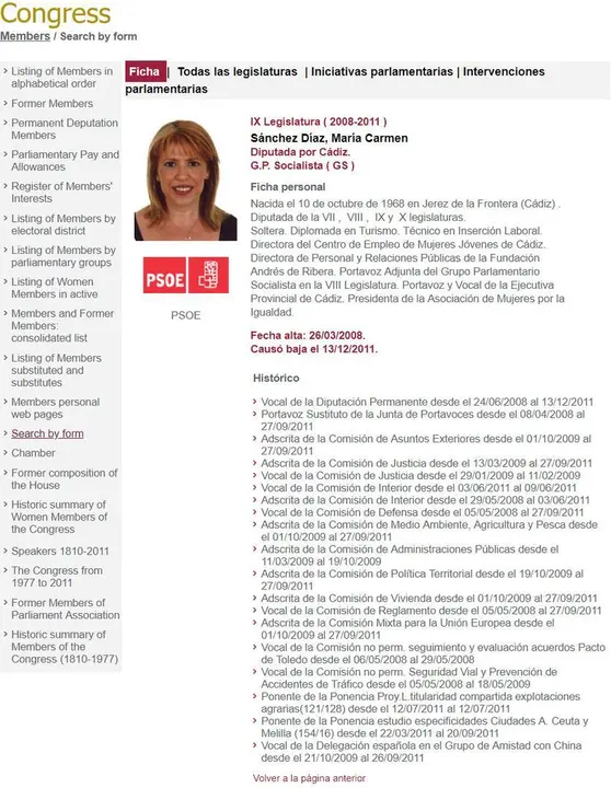 IX Legislatura (2008- 20011)