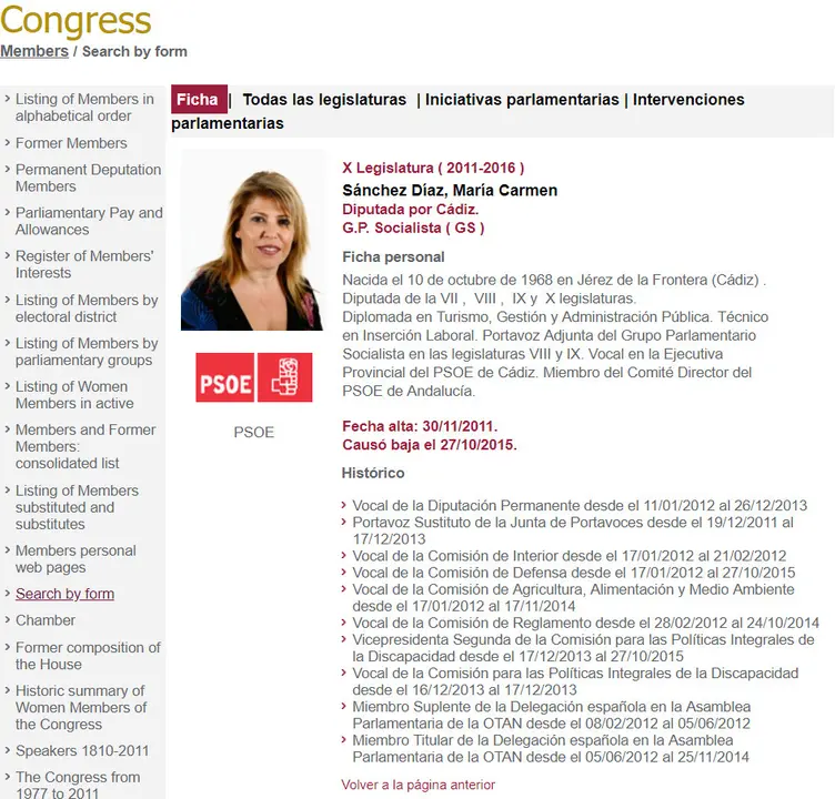 X Legislatura (2011- 2016)