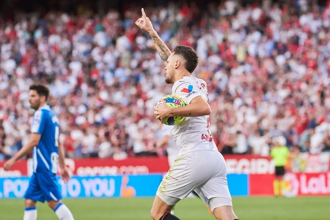 Gol de Lucas Ocampos en el Sevilla FC - RCD Espanyol | Salvador L&oacute;pez Medina para El MIRA