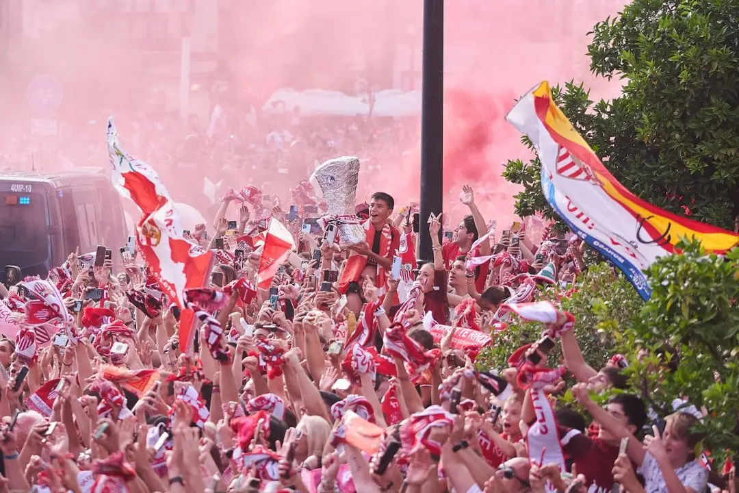 Celebraci&oacute;n de la s&eacute;ptima Europa League del Sevilla FC | Salvador L&oacute;pez Medina para El MIRA