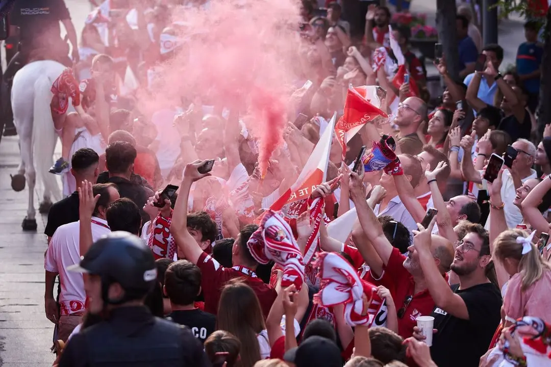 Celebraci&oacute;n de la s&eacute;ptima Europa League del Sevilla FC | Salvador L&oacute;pez Medina para El MIRA