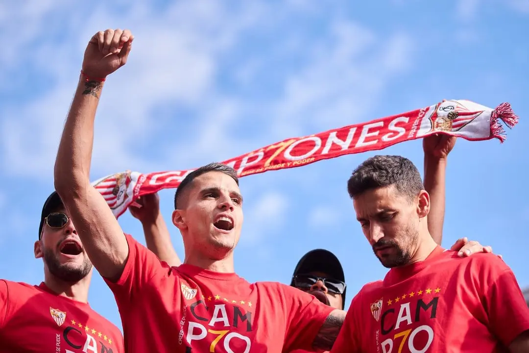 Celebraci&oacute;n de la s&eacute;ptima Europa League del Sevilla FC | Salvador L&oacute;pez Medina para El MIRA