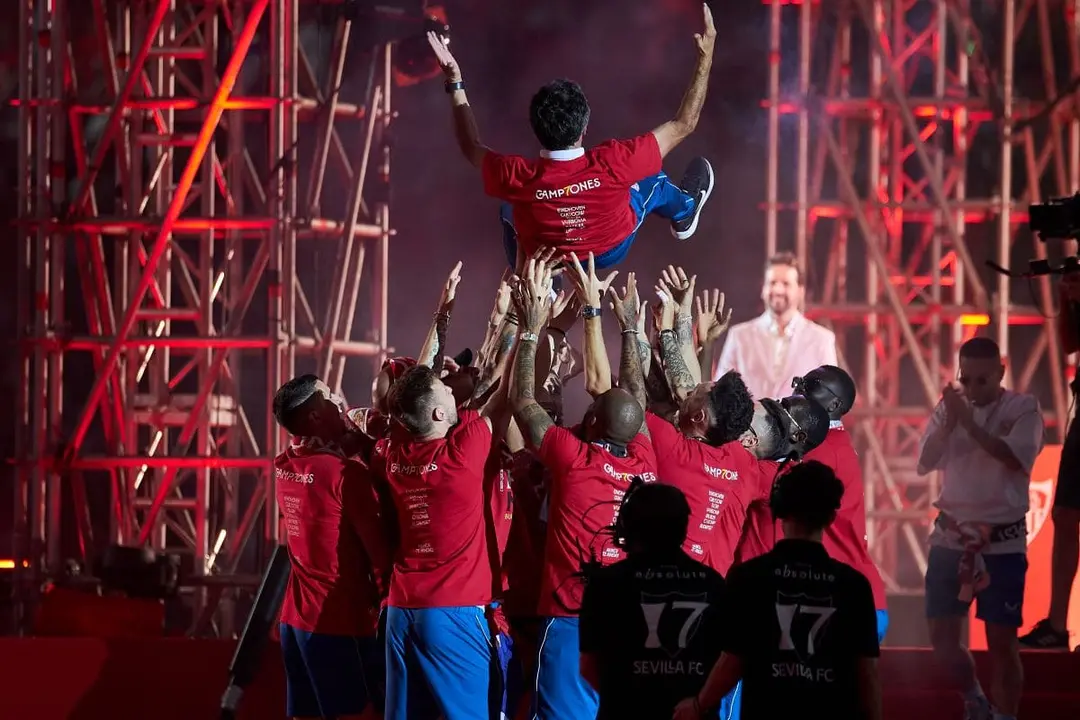 Celebraci&oacute;n de la s&eacute;ptima Europa League del Sevilla FC | Salvador L&oacute;pez Medina para El MIRA