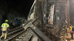 Imagen del terrible accidente de tren de Adamuz