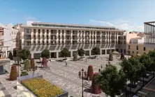 Imagen virtual de la futura Plaza Mayor de Huelva