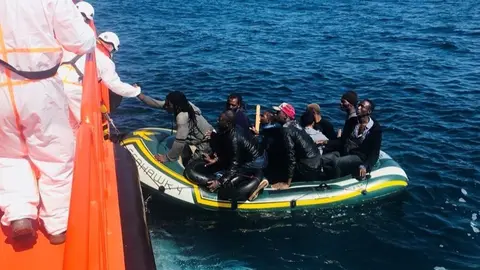 Inmigrantes llegados en patera