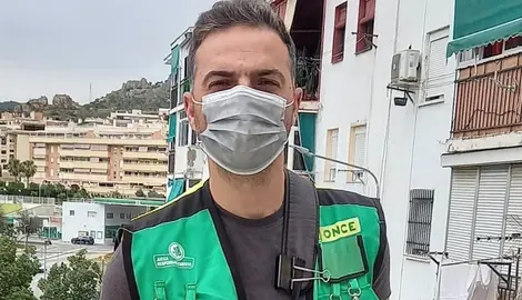 Vendedor de la ONCE en M&aacute;laga