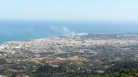 Incendio forestal declarado en Mijas (M&aacute;laga)