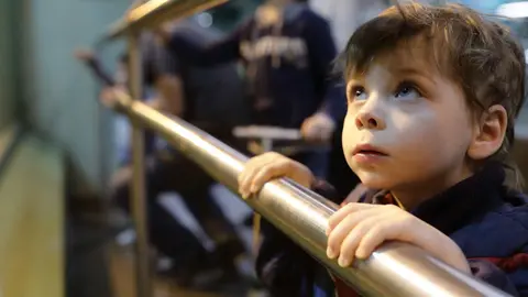 Ni&ntilde;o en el Zoo