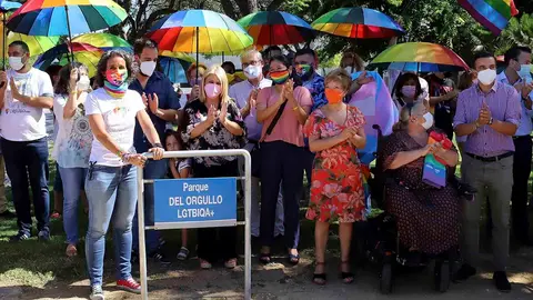 Inauguracion del Parque del Orgullo LGTBIQA+ en Jerez