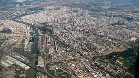 Imagen a&eacute;rea de Sevilla