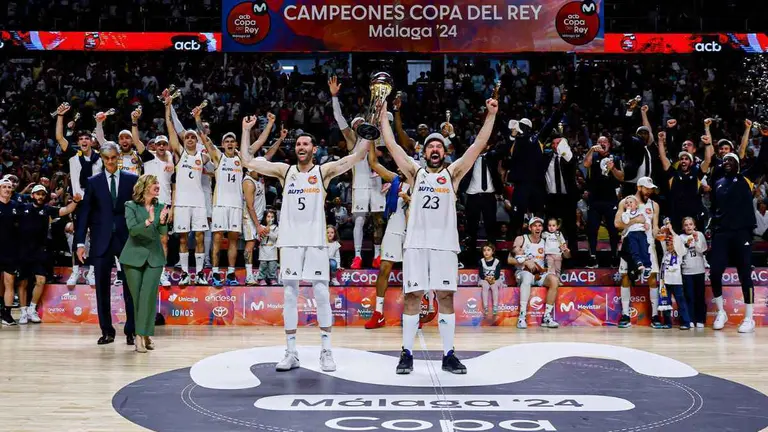 Real Madrid 96-85 FC Barcelona. Final de la Copa del Rey 2024 en el pabell&oacute;n Mart&iacute;n Carpena de M&aacute;laga