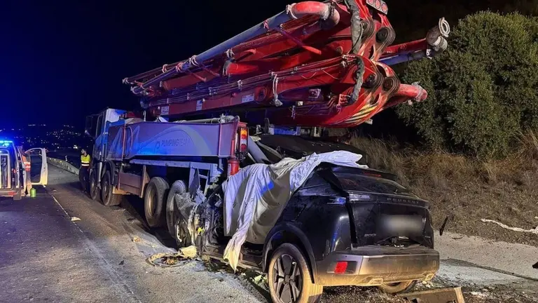 Imagen del vehículo accidentado