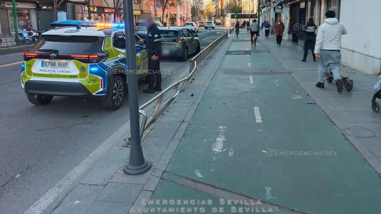 Imagen del lugar donde se ha producido el accidente