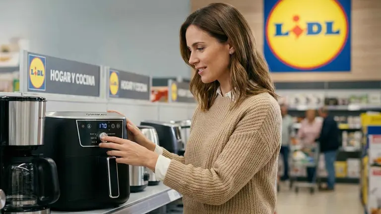 Freidora de aire de 4,7 L y de 2000 W, Silver Crest de Lidl