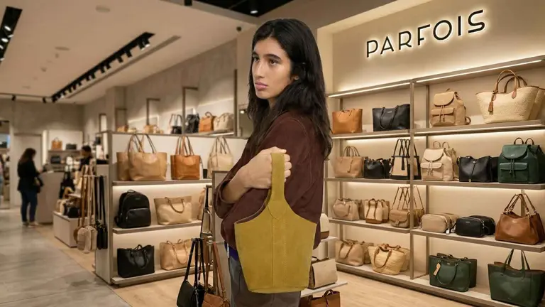 Bolso bombonera de ante de Parfois