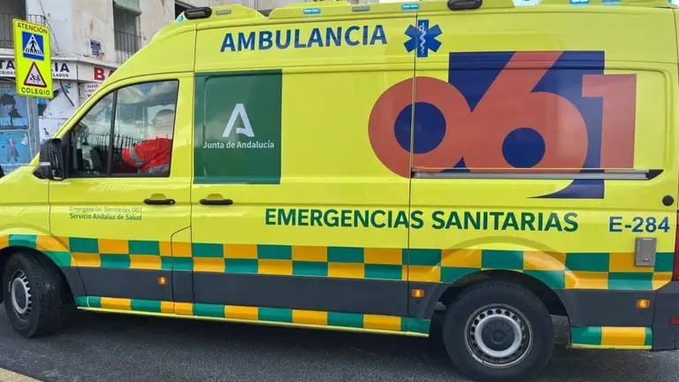 Una ambulancia del 061