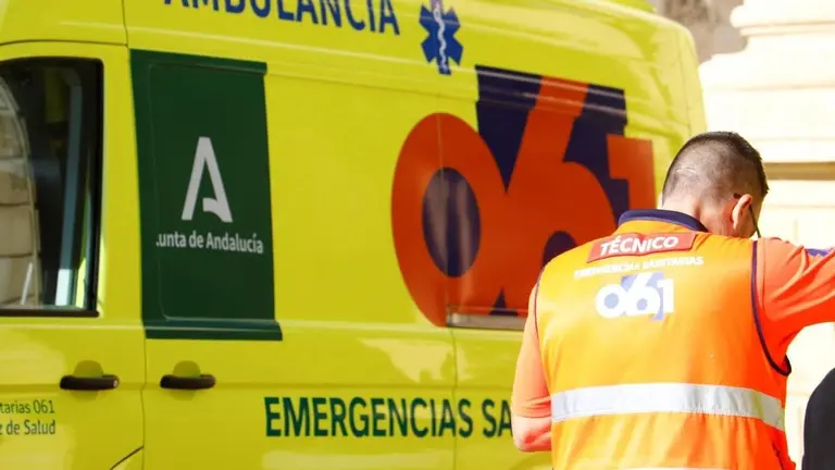 Una ambulancia del 061 se traslad&oacute; hasta el lugar de los hechos