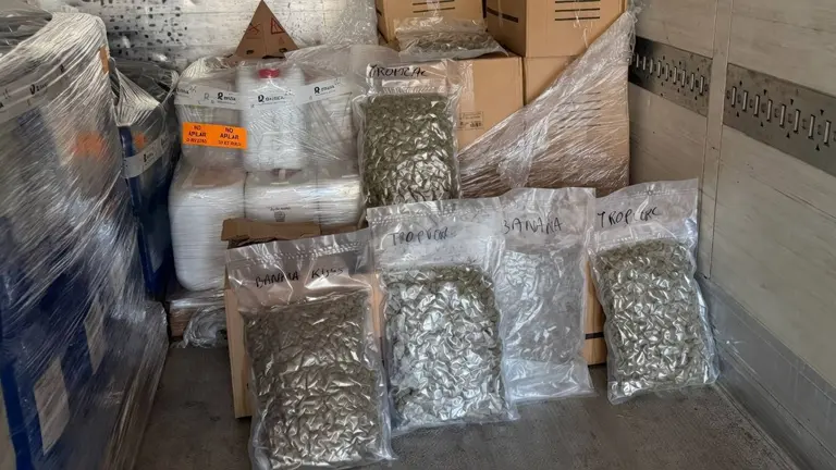 La Polic&iacute;a Nacional intercepta en la A-92 un cami&oacute;n con 100 kilos de marihuana en Granada