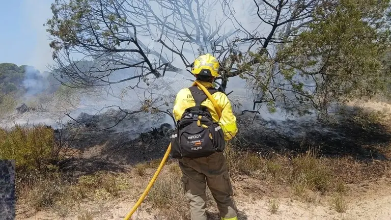 Estabilizado el incendio de Almonte tras tres d&iacute;as de trabajo en Do&ntilde;ana