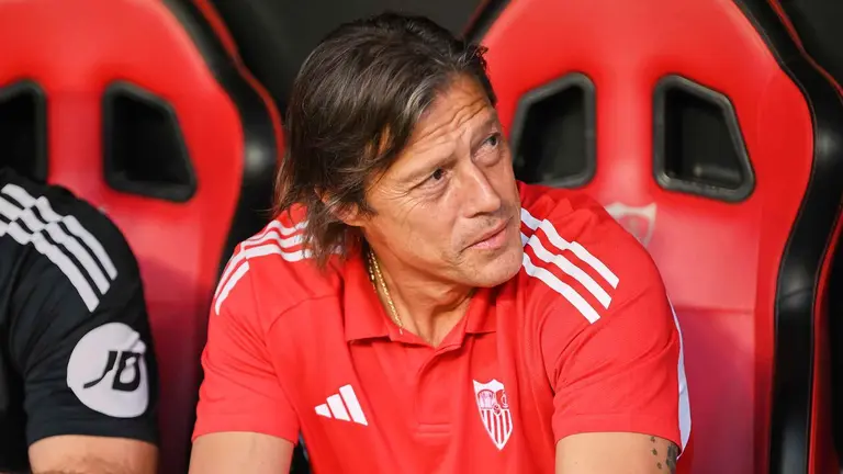Matías Almeyda en un partido del Sevilla FC | Salvador López Medina para El MIRA