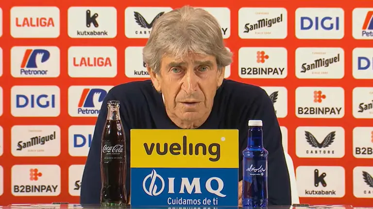 Manuel Pellegrini en la rueda de prensa posterior al Athletic Club - Real Betis | LaLiga