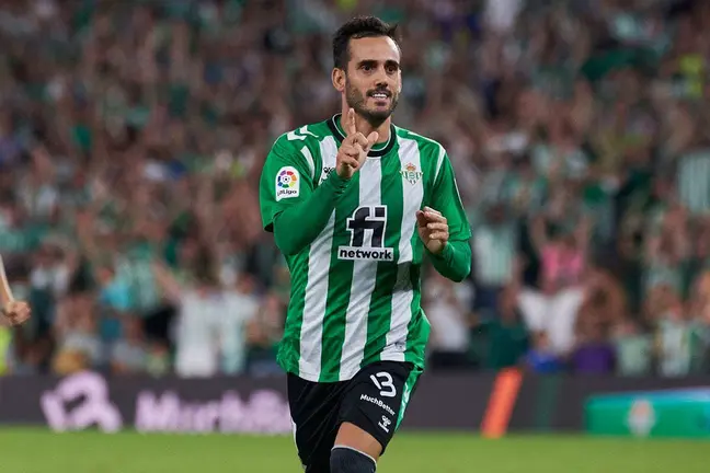 Juanmi celebra su gol en el Real Betis - Elche | Salvador López para El MIRA
