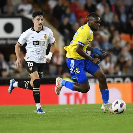 Rominigue Kouamé contra el Valencia CF | Cádiz CF