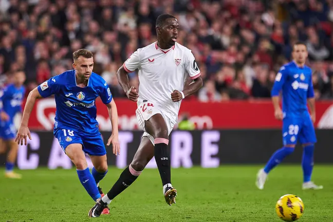 Soumaré en el Sevilla FC - Getafe | Salvador López Medina para El MIRA