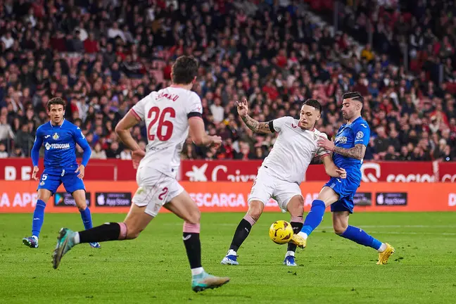 Lucas Ocampos en el Sevilla FC - Getafe | Salvador López Medina para El MIRA