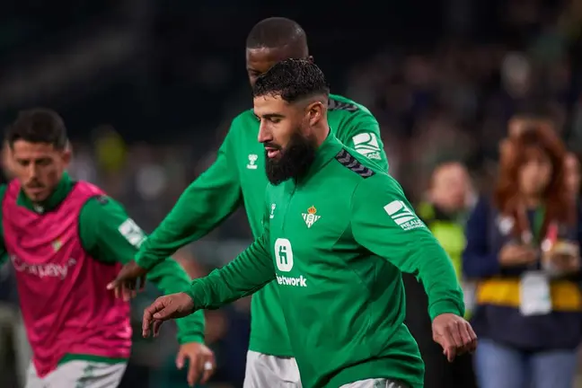 Nabil Fekir en el calentamiento del Real Betis - Villarreal | Salvador López Medina para El MIRA