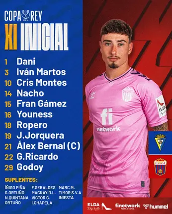 Once titular del CD Eldense para jugar ante el Cádiz CF en la Copa del Rey | CDE