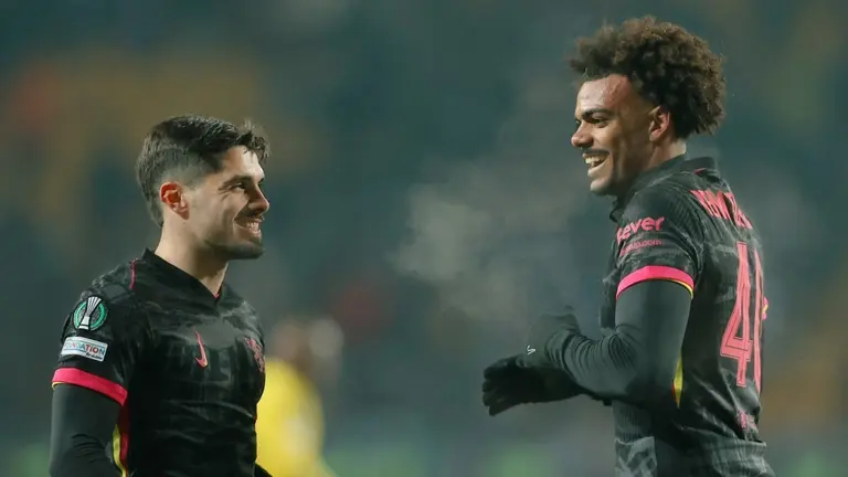 Pedro Neto y Renato Veiga en el Astana - Chelsea de Conference League | CFC