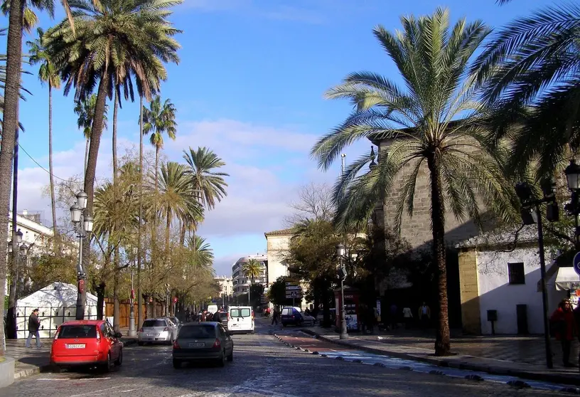 Imagen de la alameda de Cristina en Jerez.