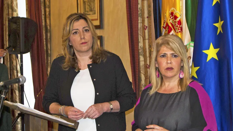 Susana D&iacute;az junto a Mamen S&aacute;nchez | Imagen de Pablo Illanas para MIRA Jerez