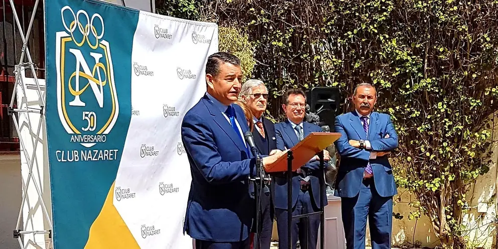 Antonio Sanz, delegado del Gobvierno en Andaluc&iacute;a, durante un acto celebrado hoy en Jerez