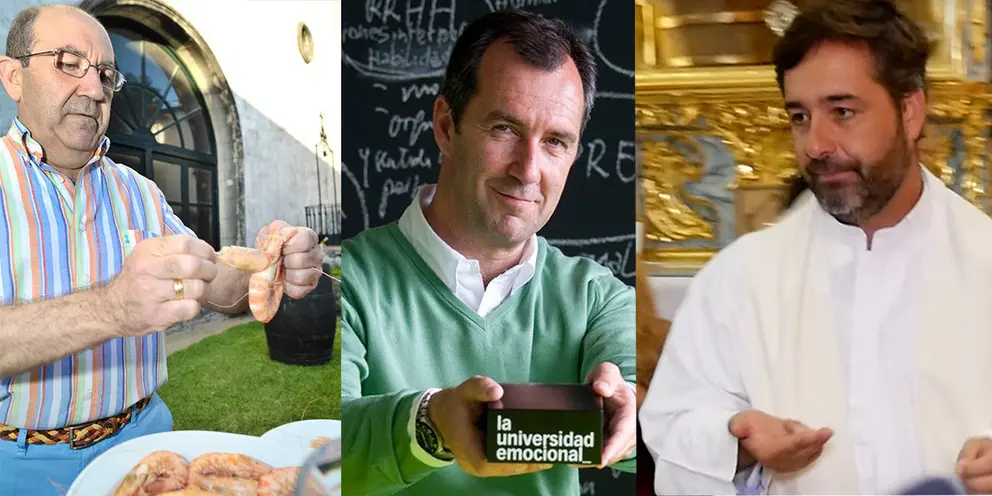 De Iquierda a derecha, Paco Bigote, Paco P&eacute;rez y Antonio Jes&uacute;s Ja&eacute;n