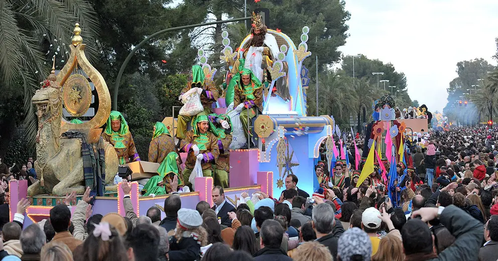 Foto Crist&oacute;bal. Cabalgata de Reyes,5-01-09.