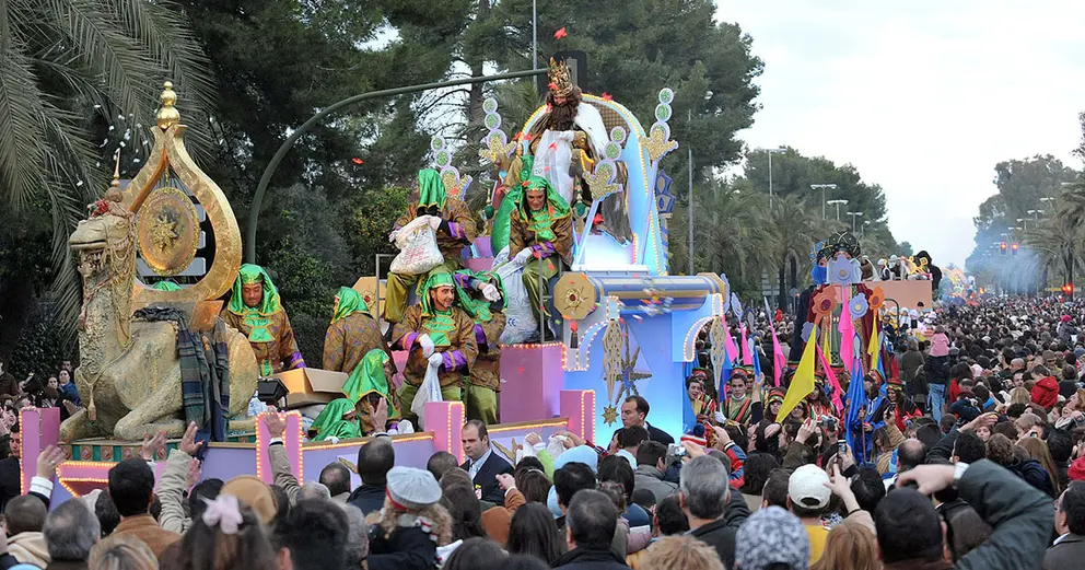 Foto Crist&oacute;bal. Cabalgata de Reyes,5-01-09.