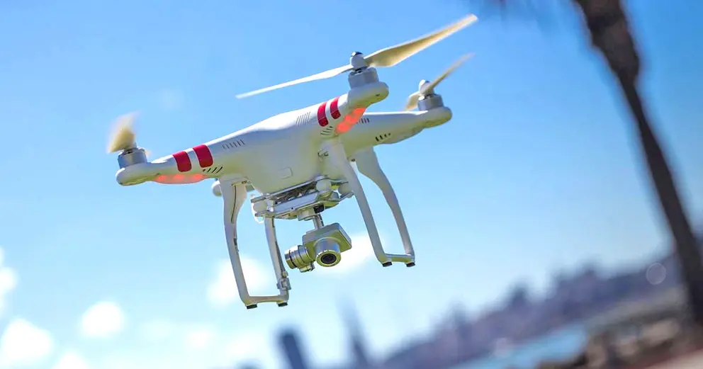 Un dron en una foto de archivo