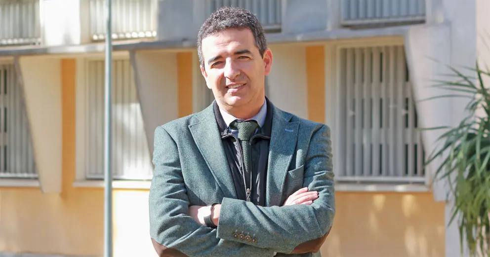 Eugenio Pizarro, en una imagen como profesor del Departamento de Derecho Privado de la Universidad Pablo de Olavide