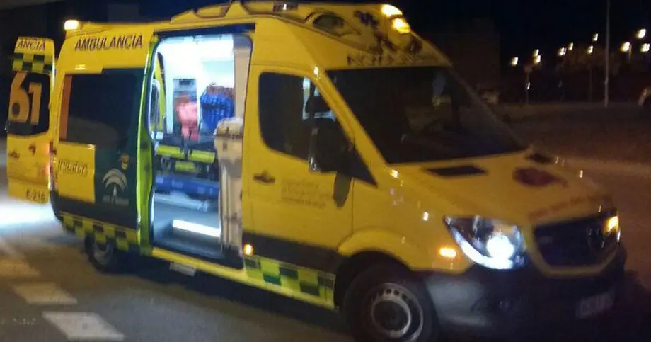 Una ambulancia en una foto de archivo