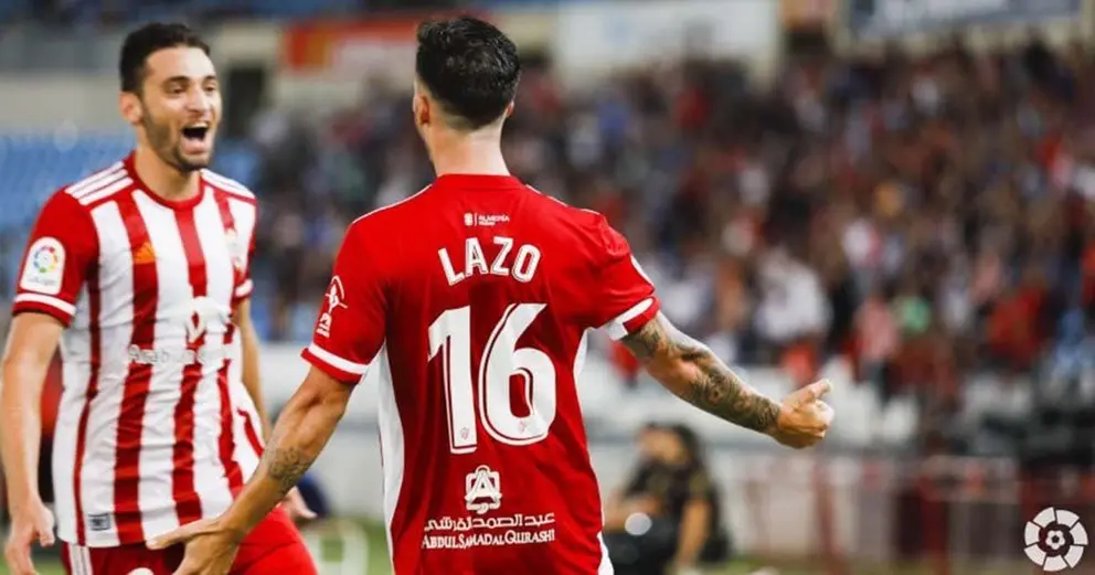 Jos&eacute; Carlos Lazo celebrando un gol. Foto: La Liga