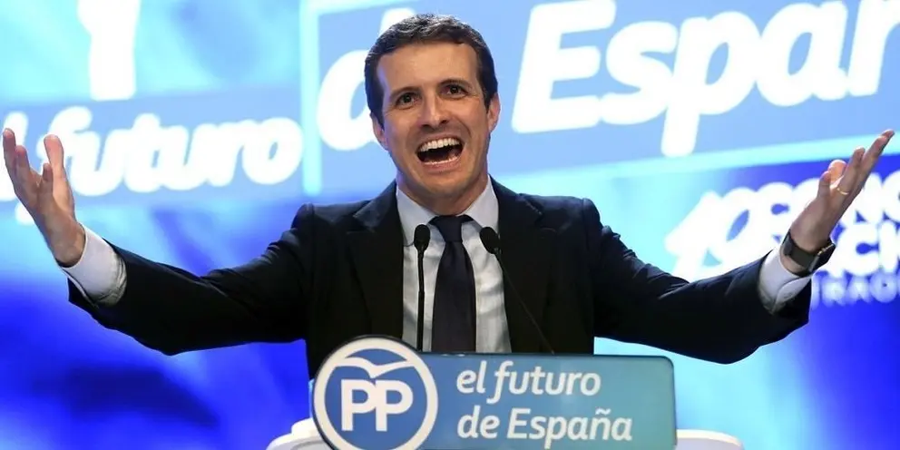 MADRID   21/07/2018  POLITICA  segunda jornada del  19 Congreso Nacional Extraordinario del Partido Popular en la imagen   el candidato Pablo Casado durante su discurso de candidatura   .imagen DAVID CASTRO
