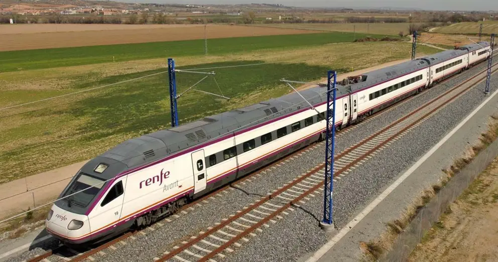 Un tren en una foto de archivo