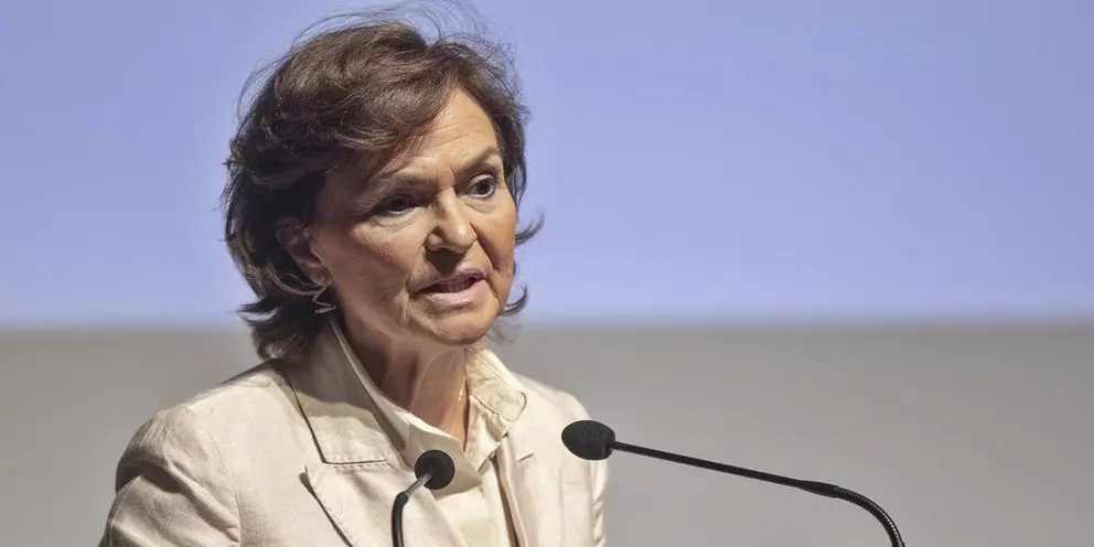 Carmen Calvo, vicepresidenta del Gobierno de Espa&ntilde;a
