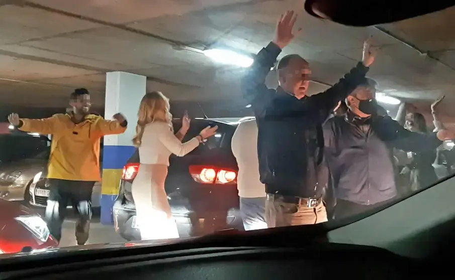 Imagen del domingo 6/12/20 en el parking de la Plaza del Arenal, en Jerez | Facebook