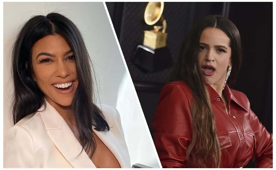 Rosal&iacute;a y Kourtney Kardashian 