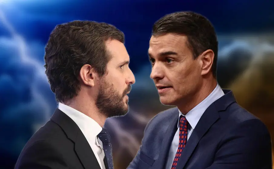 Pablo Casado (PP) y Pedro S&aacute;nchez (PSOE)