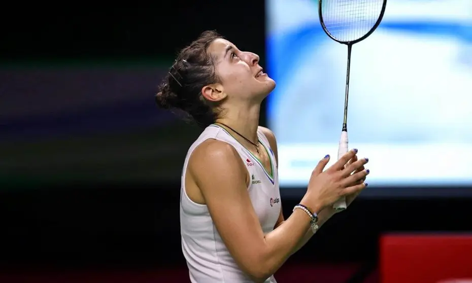 Carolina Mar&iacute;n celebra su victoria en Tailandia | Badminton Photo